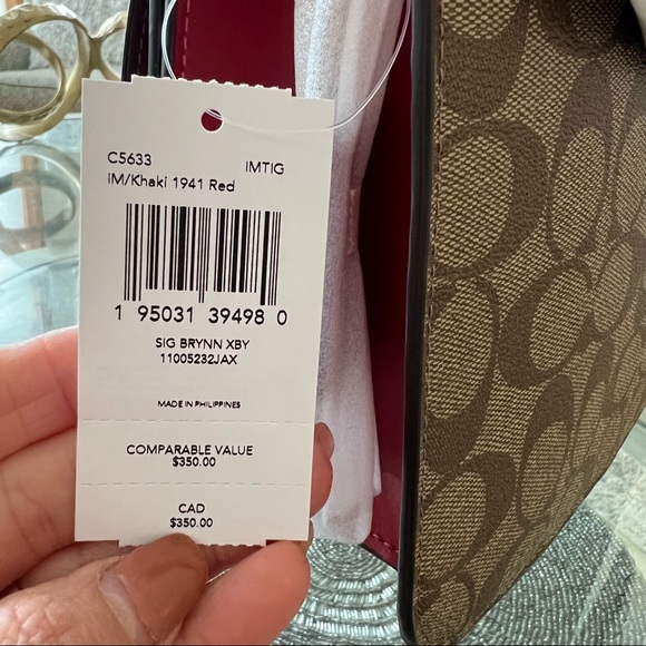 Coach Brynn Flap Crossbody In Signature Canvas Bag - Picture 12 of 12